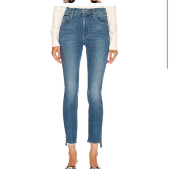 Mother "The Stunner" Two Step Fray High Rise Wash Girl Crush Size 25 - Picture 3 of 12